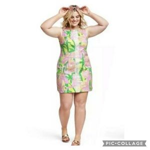 Lilly Pulitzer Fan Dance Flamingo Shift Dress
